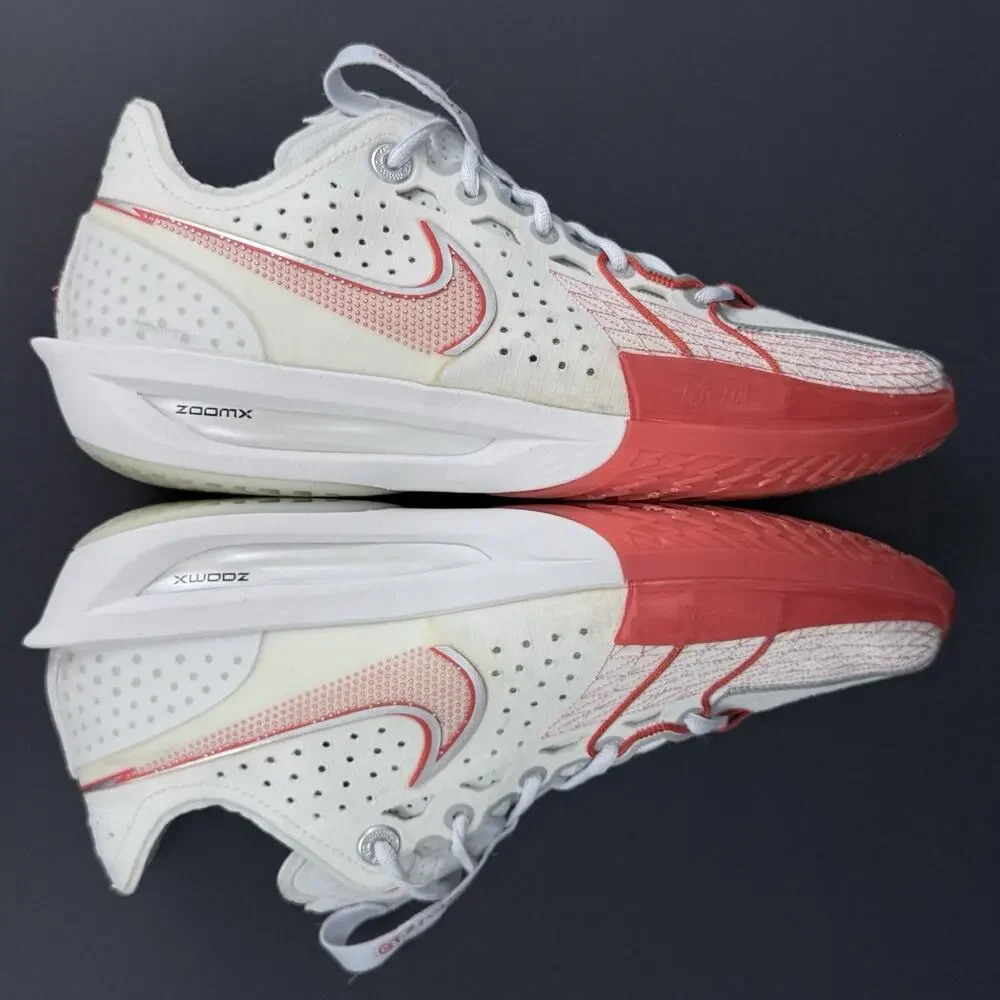 Nike GT Cut 3 Men’s 10.5 White Picante Red Basketball Shoes DV2918-101